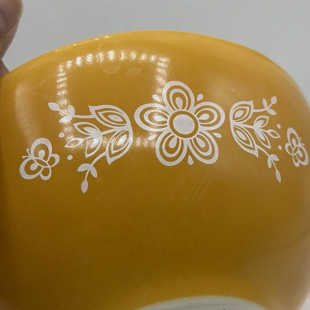 Vintage Pyrex‎ Cinderella Orange Mixing Bowl 1 1/2 Quart 442 Tab Handles